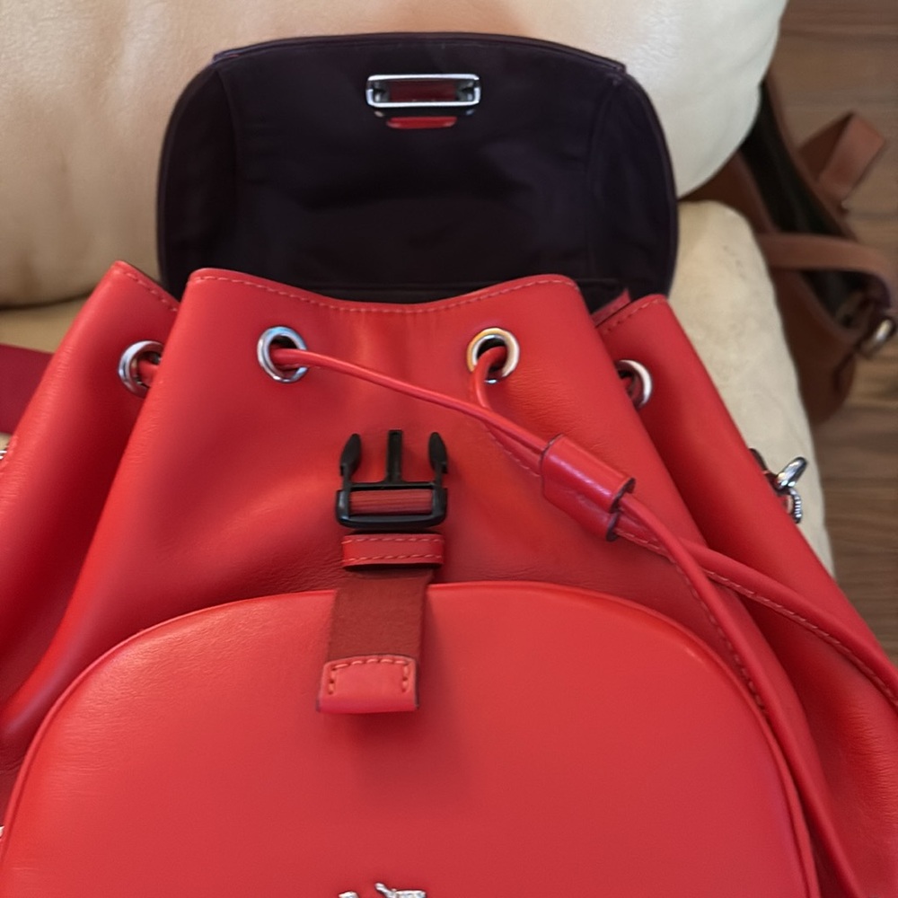 Coach Smooth Leather Drawstring Backpack-Euc. For… - image 6